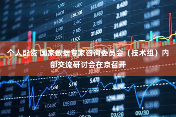 個人配資 國家數(shù)據(jù)專家咨詢委員會（技術(shù)組）內(nèi)部交流研討會在京召開